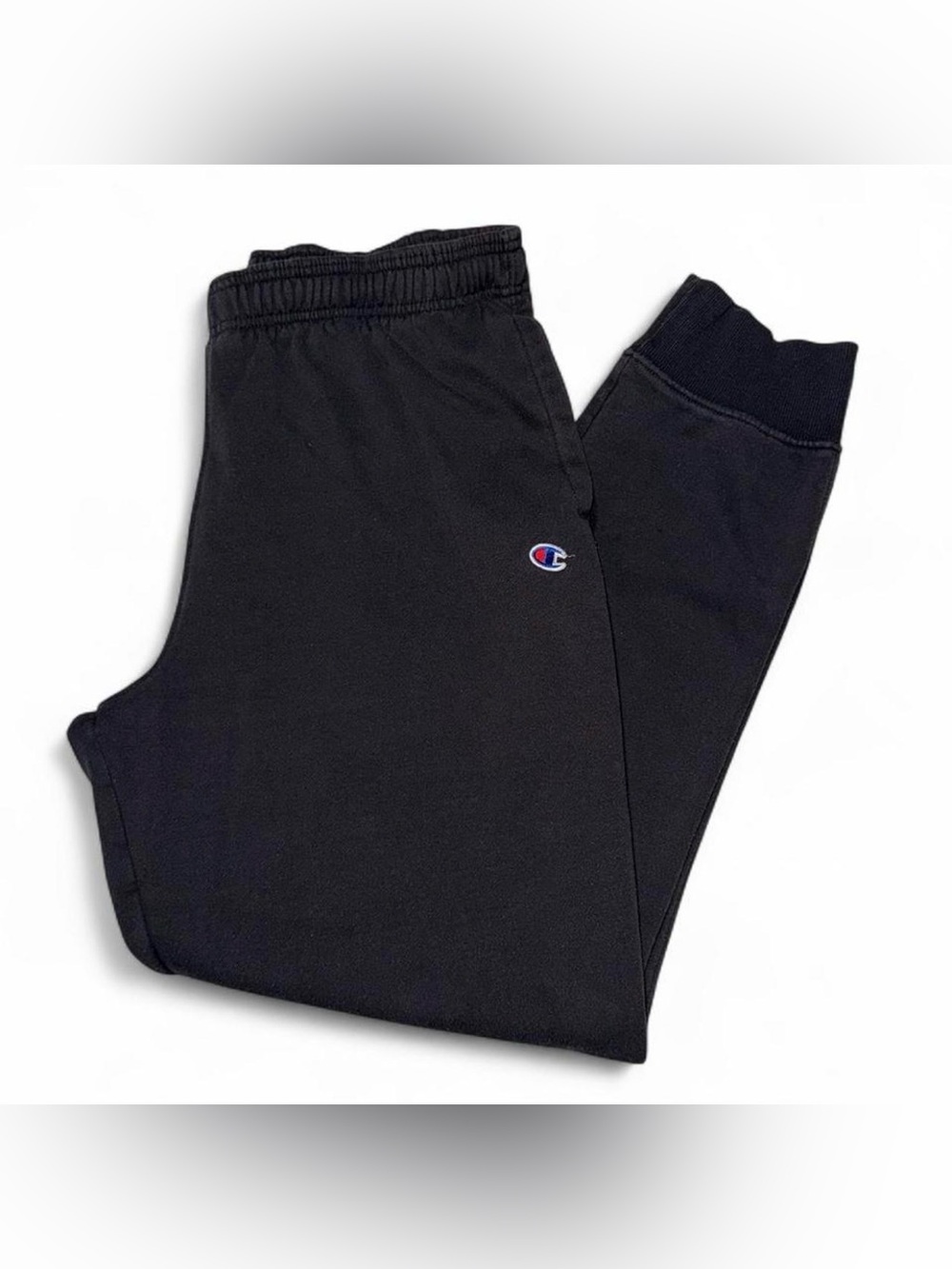Champion men’s  Black Logo Sweatpants